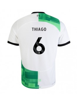 Moški Nogometna dresi replika Liverpool Thiago Alcantara #6 Gostujoči 2023-24 Kratek rokav
